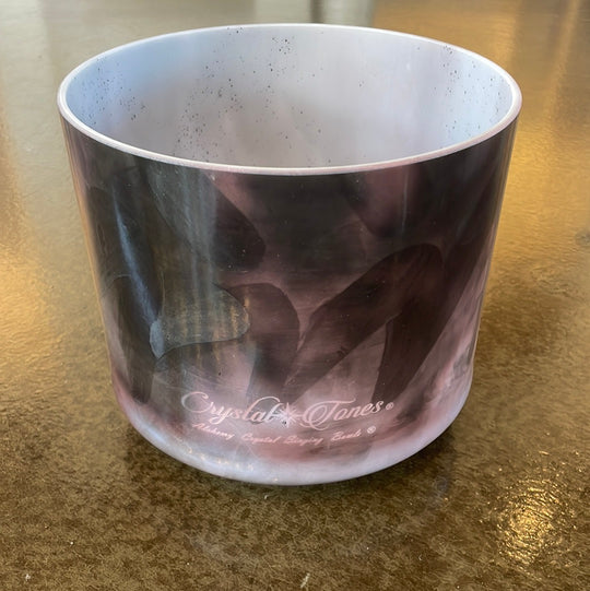8" D#+45 Lepidolite Bowl 125085 Crystal Tones® Alchemy Crystal Singing Bowl