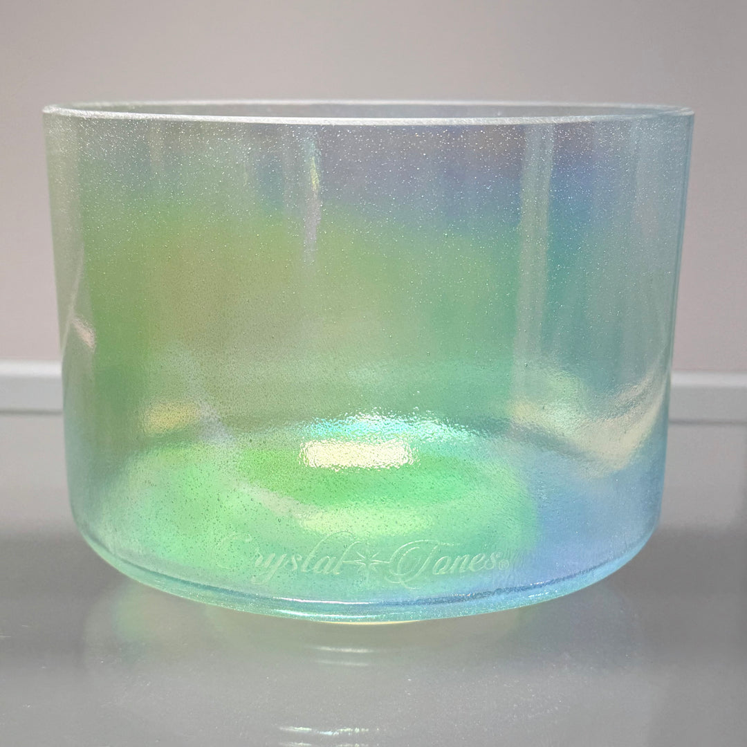 8" A0 Peridot, Platinum Bowl 137068 Crystal Tones® Alchemy Crystal Singing Bowl