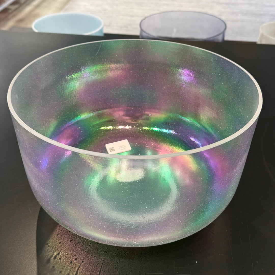 12" F0 Platinum 151959 Crystal Tones® Alchemy Crystal Singing Bowl