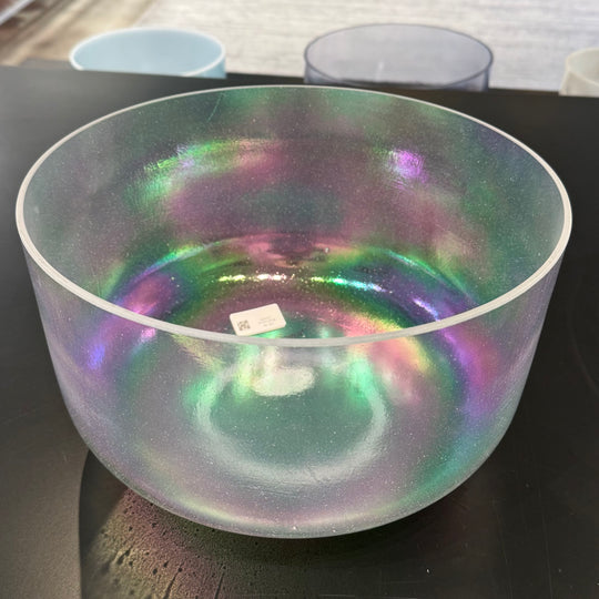 12" F0 Platinum 151959 Crystal Tones® Alchemy Crystal Singing Bowl