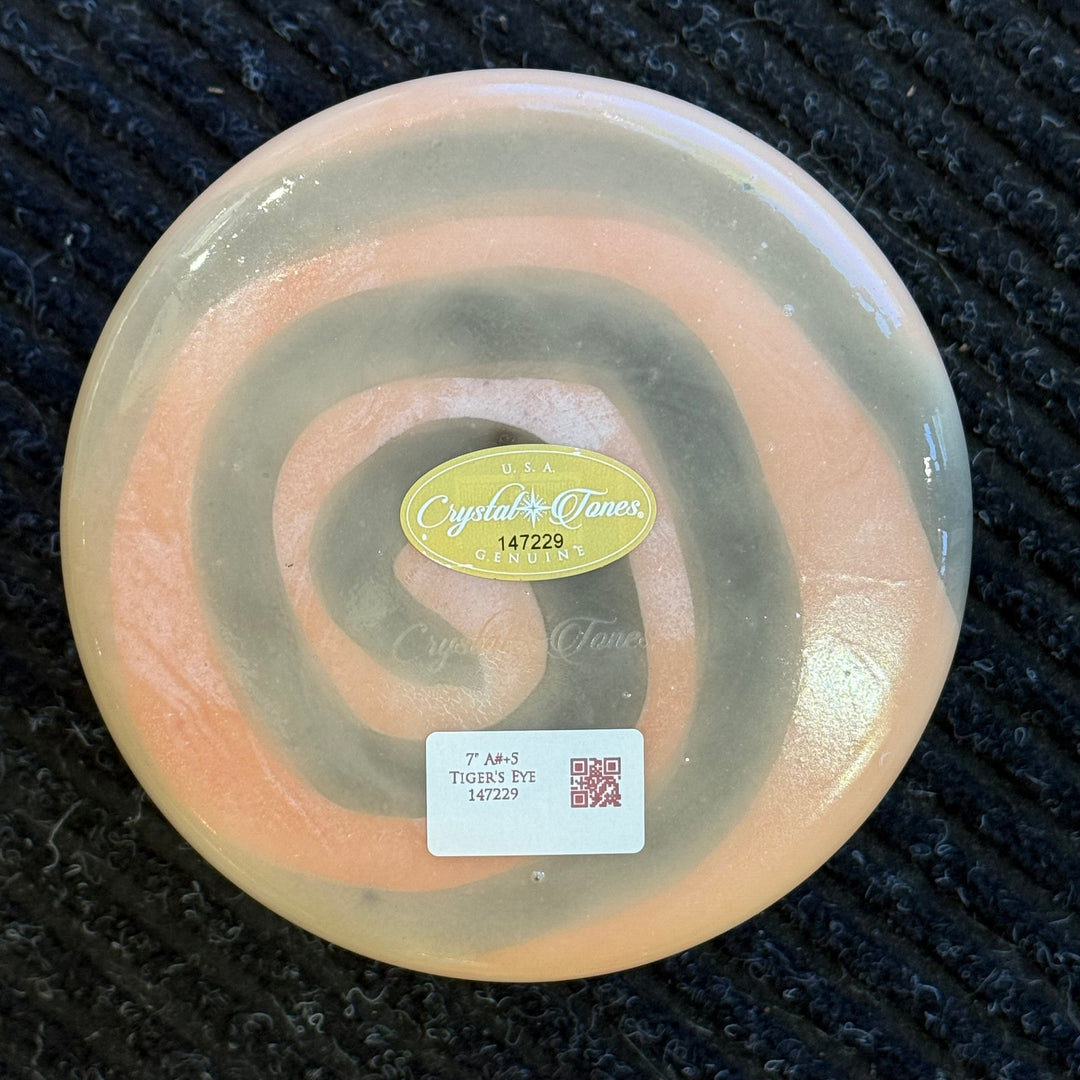 7" A#+5 Tiger's Eye 147229 Crystal Tones® Alchemy Crystal Singing Bowl