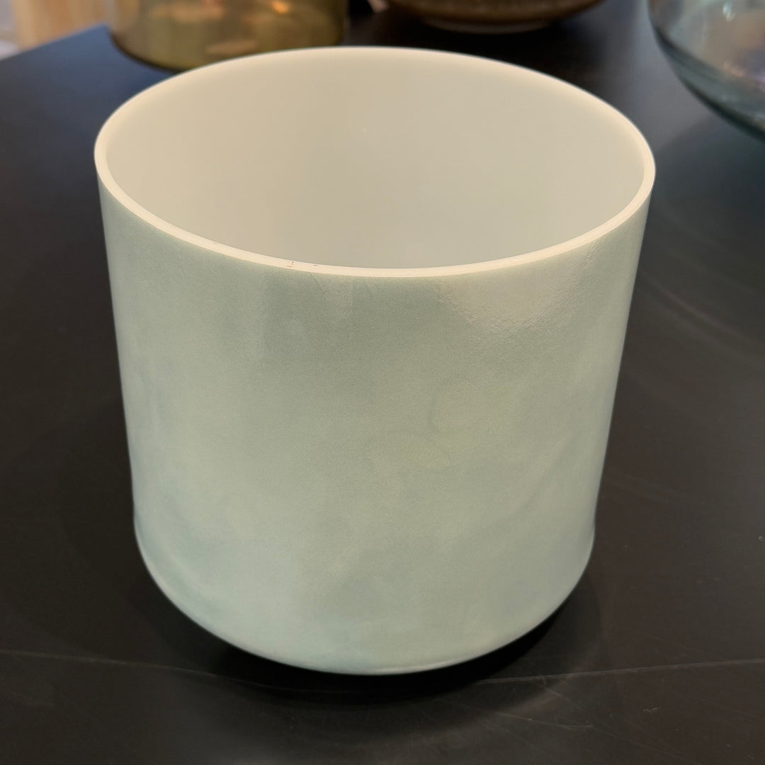 7" D#0 Green Heart Ocean Gold Bowl 115092 Crystal Tones® Alchemy Crystal Singing Bowl