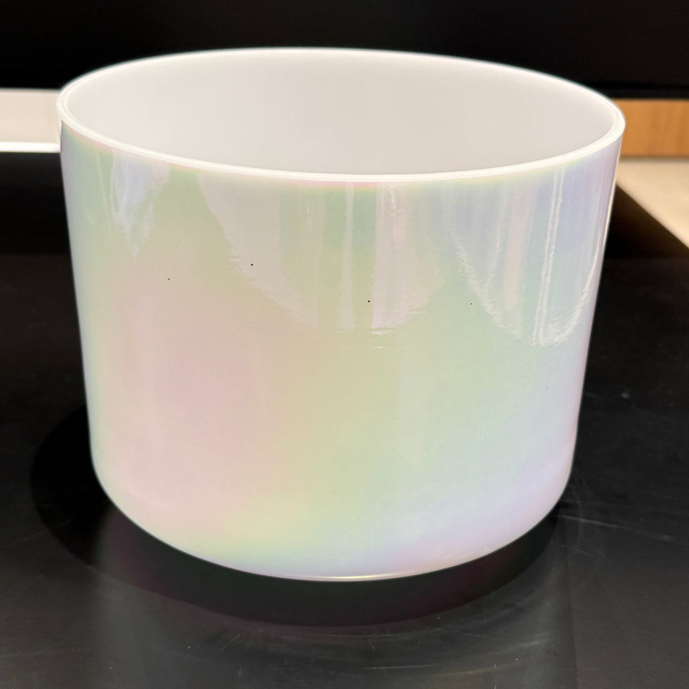8" F#0 Mother Of Platinum 148699 Crystal Tones® Alchemy Crystal Singing Bowl