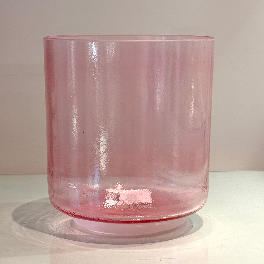 6" A#0 Pink Aura Gold 155725 Crystal Tones® Alchemy Crystal Singing Bowl