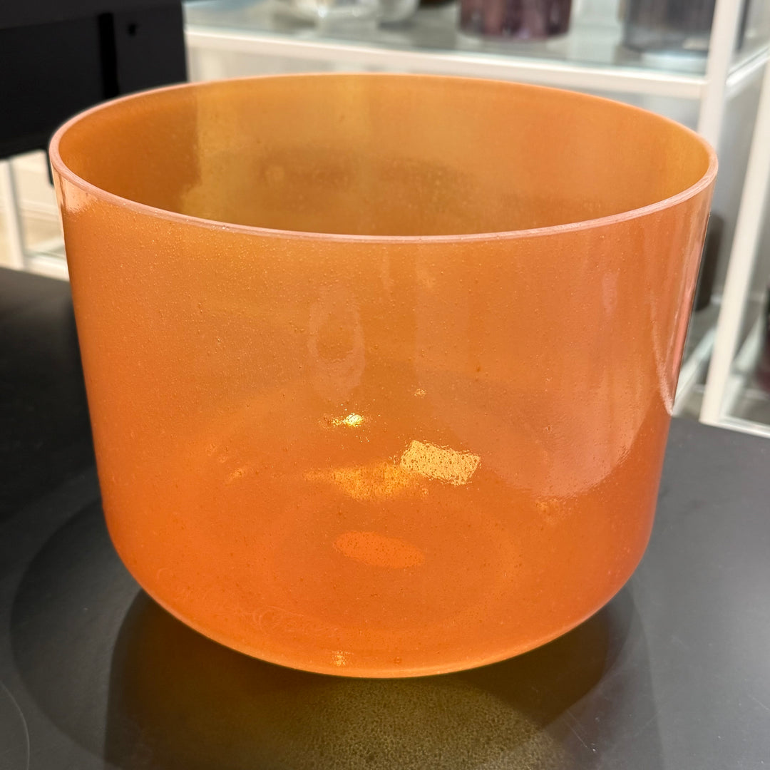 10" F#+5 Carnelian 136596 Crystal Tones® Alchemy Crystal Singing Bowl