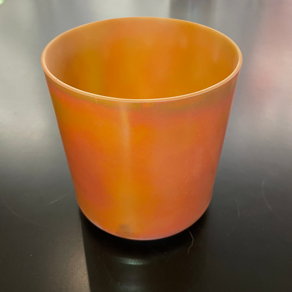 6" F#-5 Sedona Red Rock, Platinum Frosted Inside Bowl 110252 Crystal Tones® Alchemy Crystal Singing Bowl