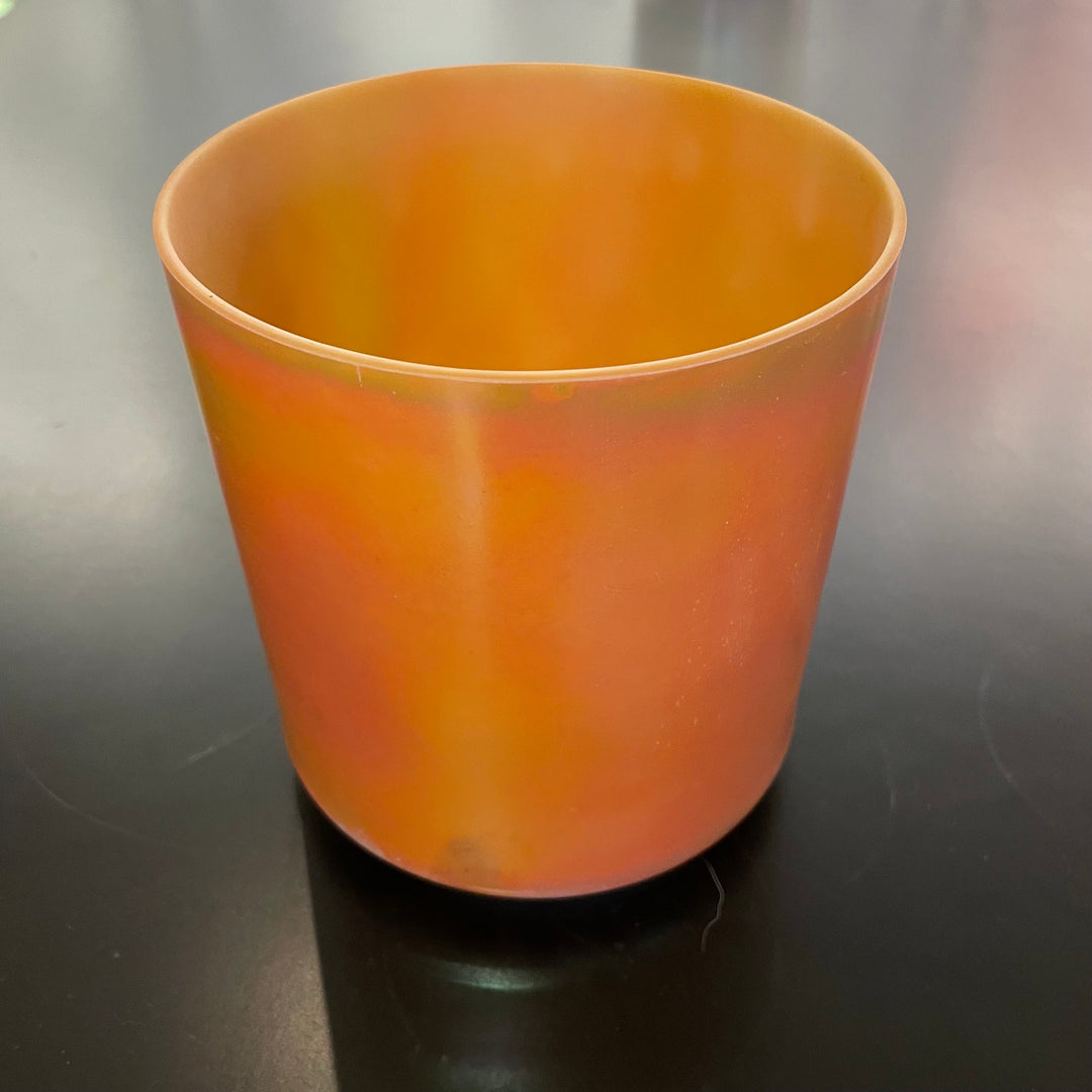 6" F#-5 Sedona Red Rock, Platinum Frosted Inside Bowl 110252 Crystal Tones® Alchemy Crystal Singing Bowl