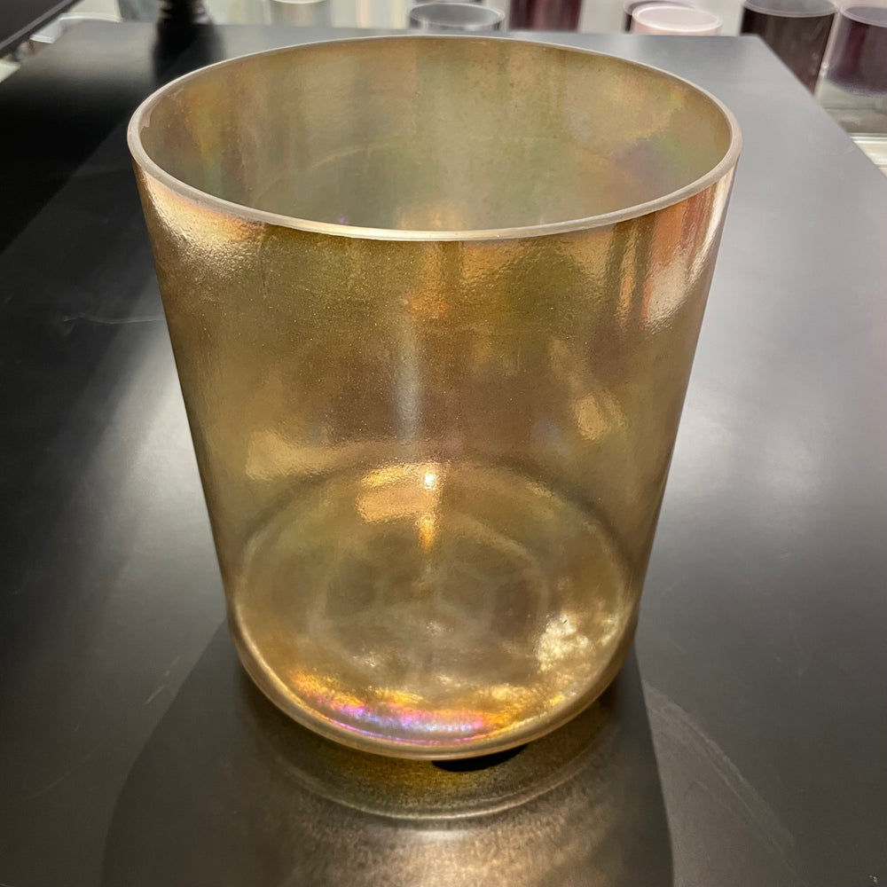 7" D+40 Tesseract Salt, Smokey Quartz Tall Bowl 111472 Crystal Tones® Alchemy Crystal Singing Bowl