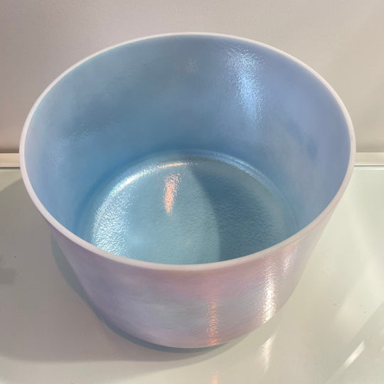 9" G#-5 Lavender Sunset Gold, Platinum, Ocean Gold (Inside) 119676 Crystal Tones® Alchemy Crystal Singing Bowl