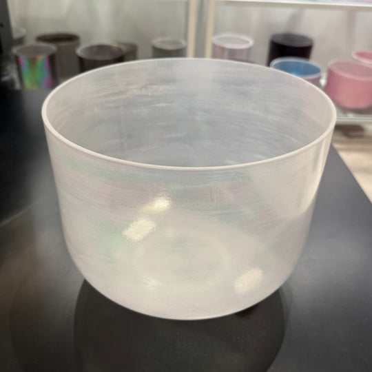 10" G#+25 Great Salt Lake Salt, Platinum 143210 Crystal Tones® Alchemy Crystal Singing Bowl