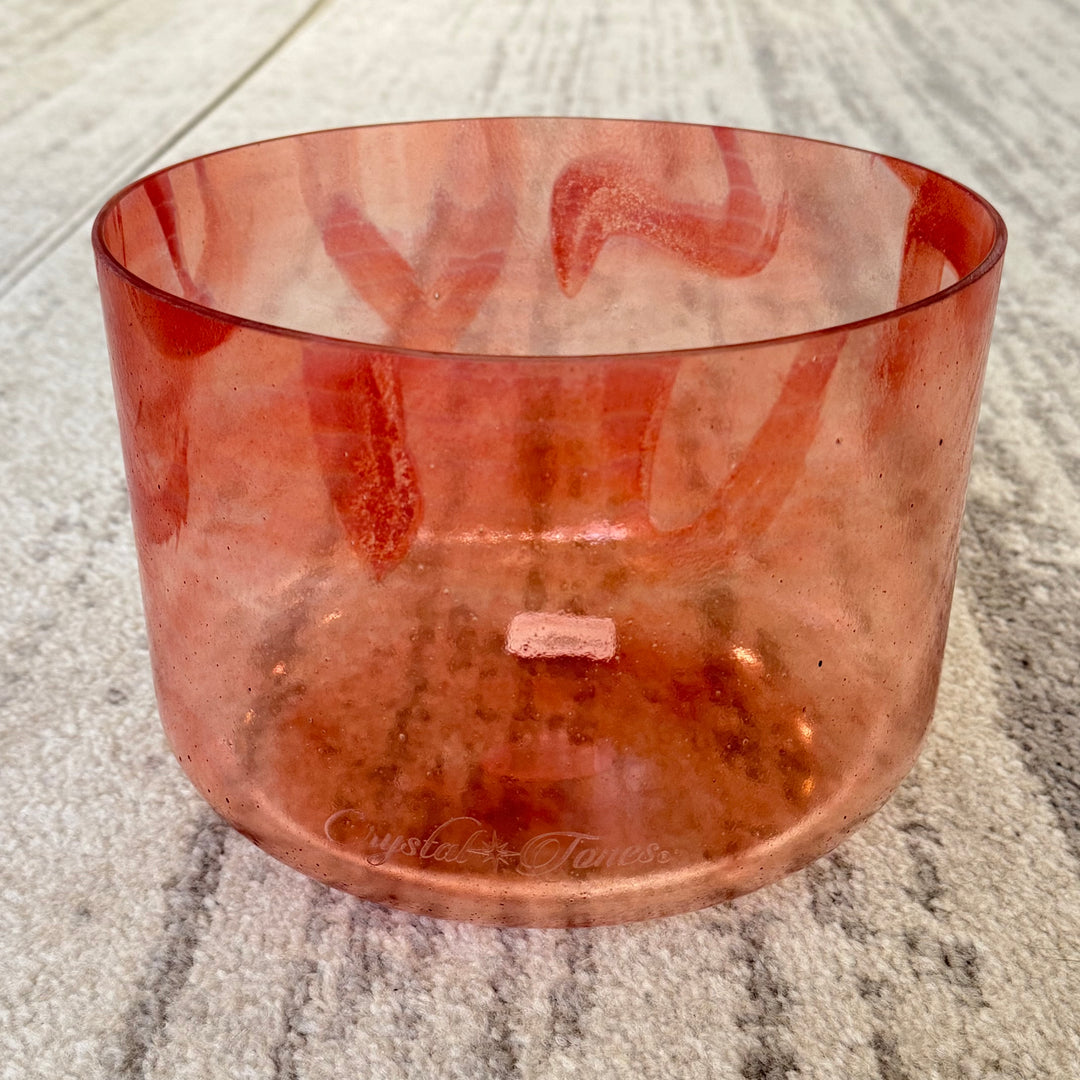 10" G-45 Rhodochrosite Bowl 135180 Crystal Tones® Alchemy Crystal Singing Bowl