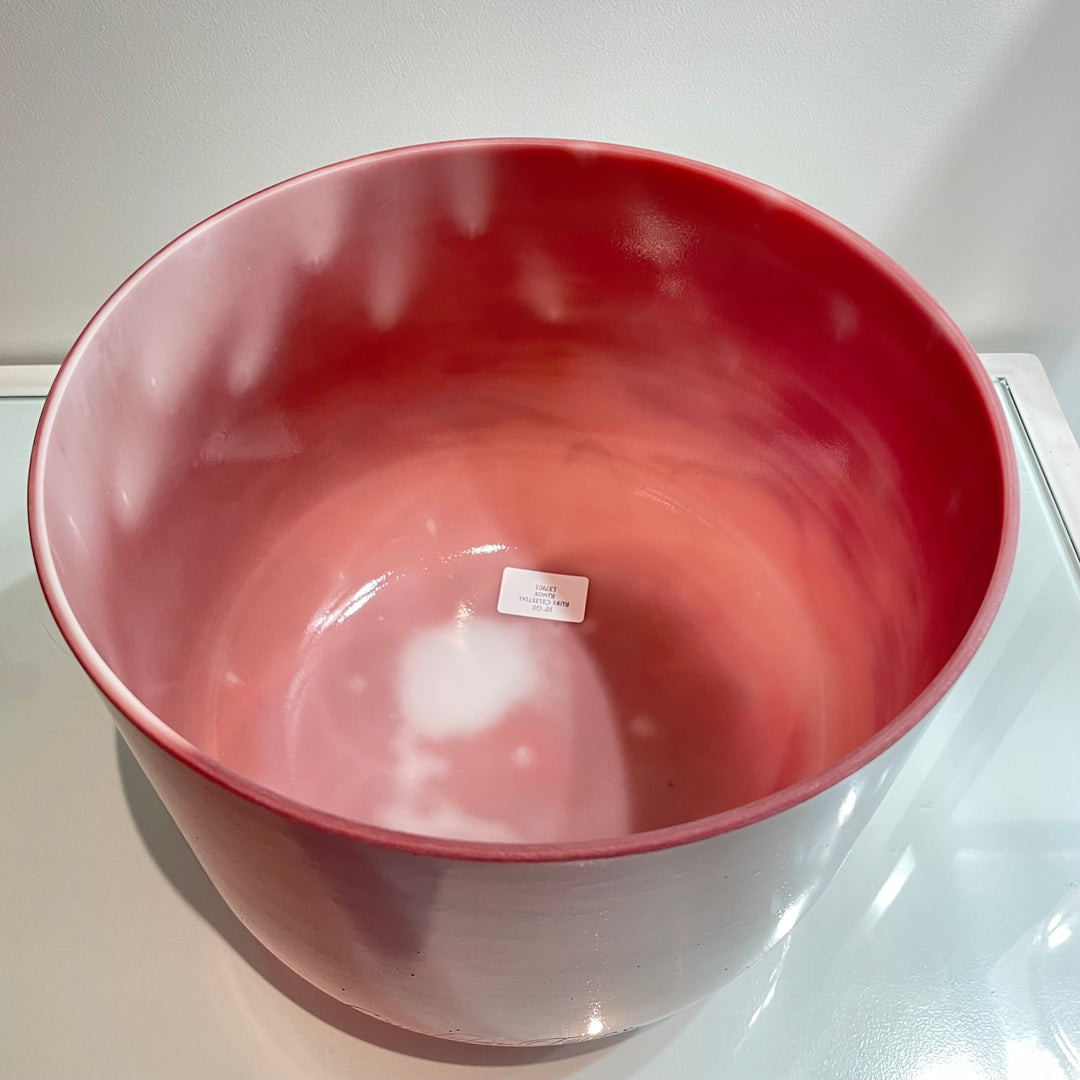 10" G0 Ruby Celestial Rings 137901 Crystal Tones® Alchemy Crystal Singing Bowl