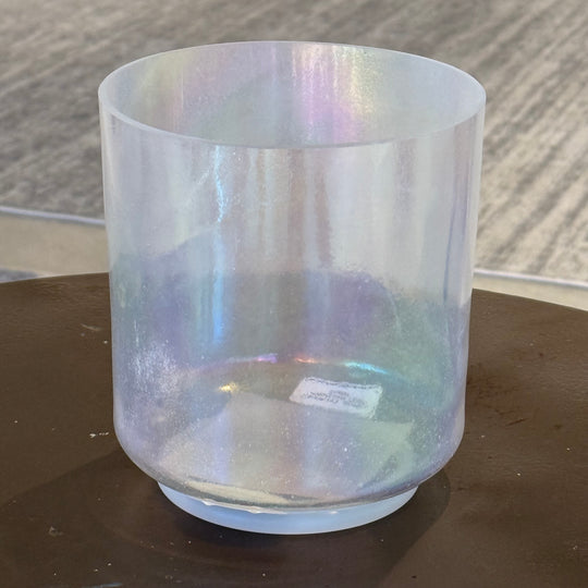 6" G#-40 Tesseract Salt, Platinum 92665 Crystal Tones® Alchemy Crystal Singing Bowl