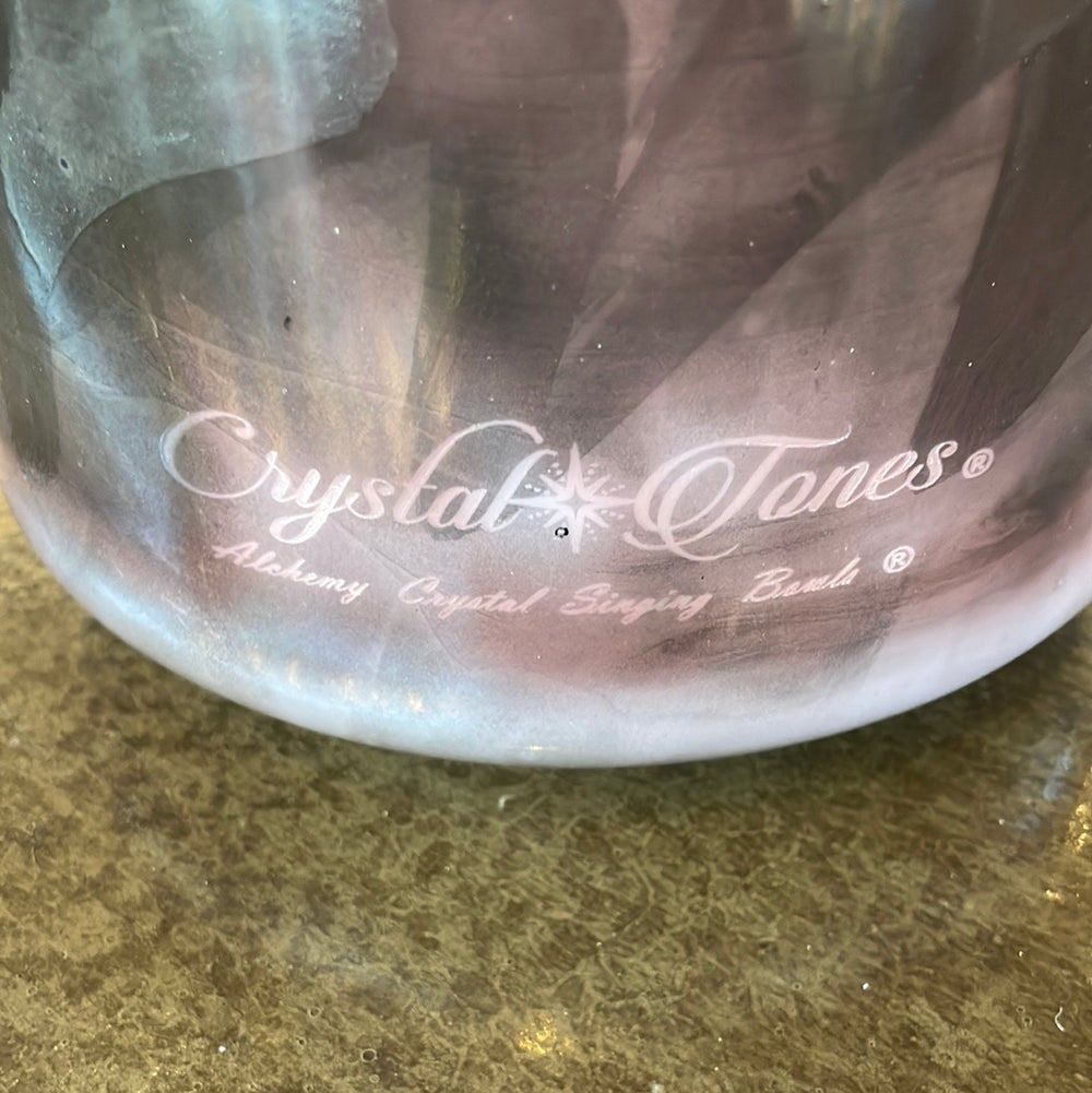 8" D#+45 Lepidolite Bowl 125085 Crystal Tones® Alchemy Crystal Singing Bowl