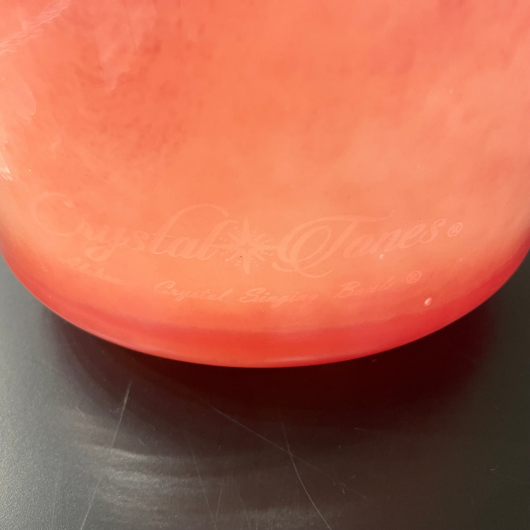 8" E-20 Rose Quartz, White Light Angel Gold Bowl 124819 Crystal Tones® Alchemy Crystal Singing Bowl