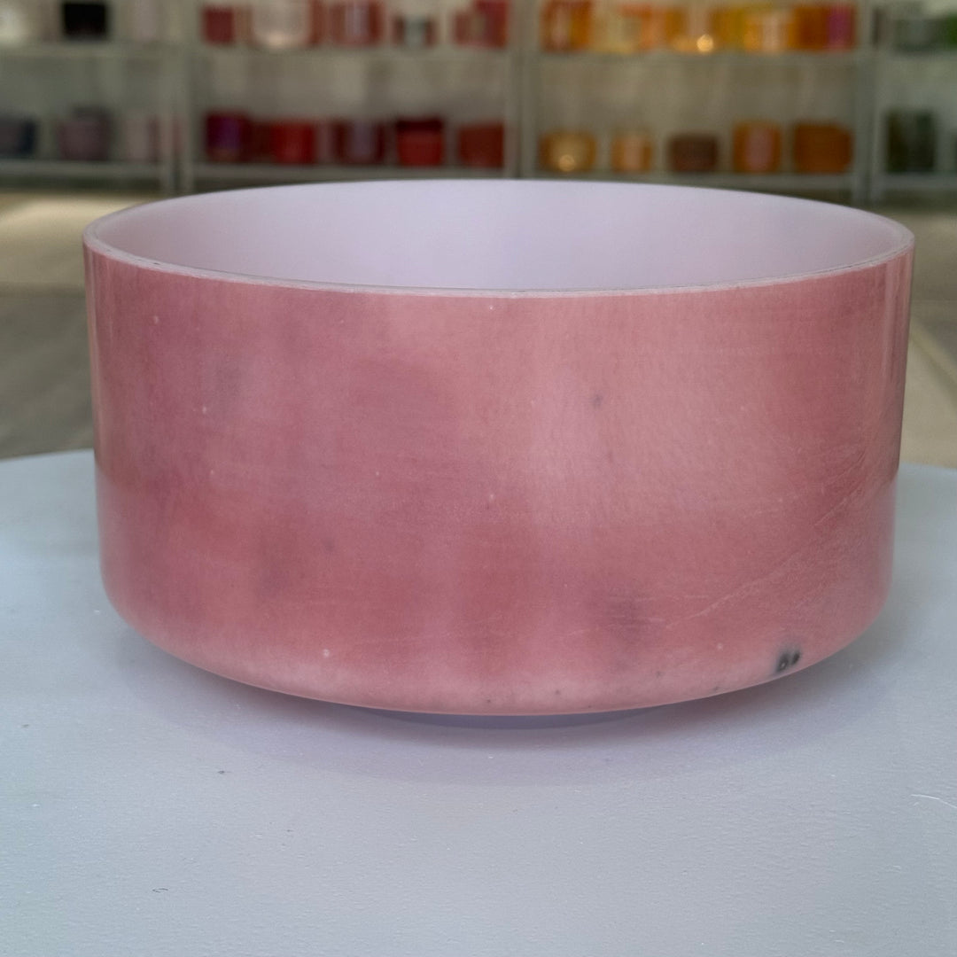 9" G#-25 Rose Quartz 150268 Crystal Tones® Alchemy Crystal Singing Bowl