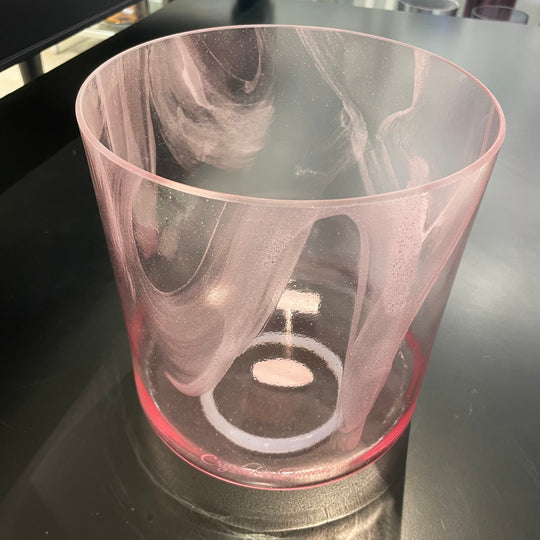 8" G0 Azeztulite, Pink Aura Gold Bowl 133338 Crystal Tones® Alchemy Crystal Singing Bowl