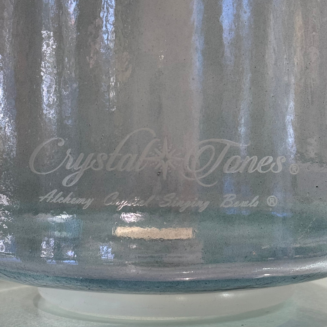 8" D-10 Zeal Point Aura Gold 124806 Crystal Tones® Alchemy Crystal Singing Bowl