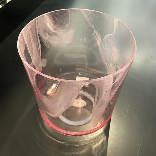 8" G0 Azeztulite, Pink Aura Gold Bowl 133338 Crystal Tones® Alchemy Crystal Singing Bowl