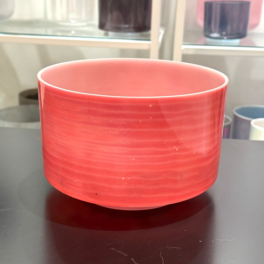 9" E+20 Rose Quartz, White Light Angel Gold, Celestial Rings 144042 Crystal Tones® Alchemy Crystal Singing Bowl
