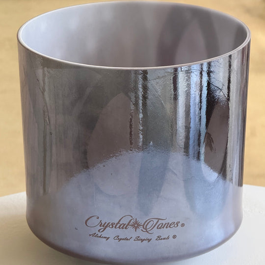 9" A#+30 Lepidolite, Palladium 124844 Crystal Tones® Alchemy Crystal Singing Bowl