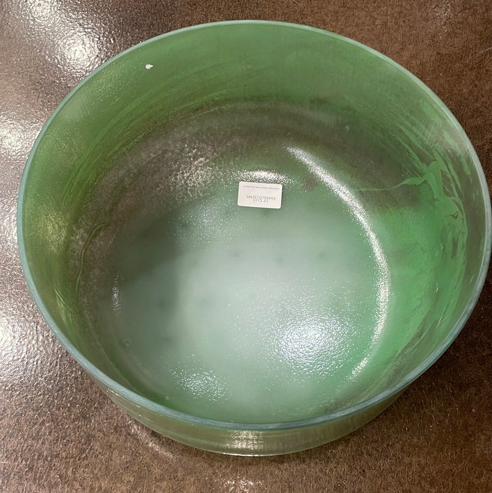 12" C+15 Emerald Bowl 132989 Crystal Tones® ENCINITAS