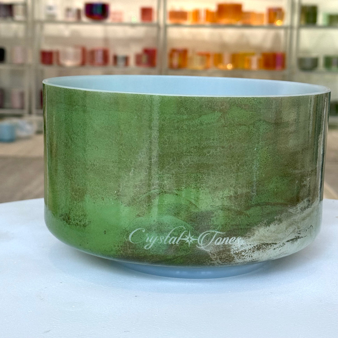 9" F#-25 Itoigawa Jade 137171 Crystal Tones® Alchemy Crystal Singing Bowl