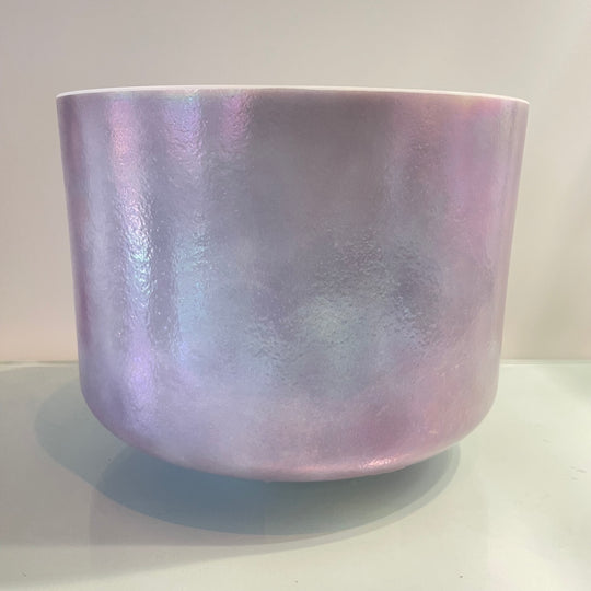 9" G#-5 Lavender Sunset Gold, Platinum, Ocean Gold (Inside) 119676 Crystal Tones® Alchemy Crystal Singing Bowl