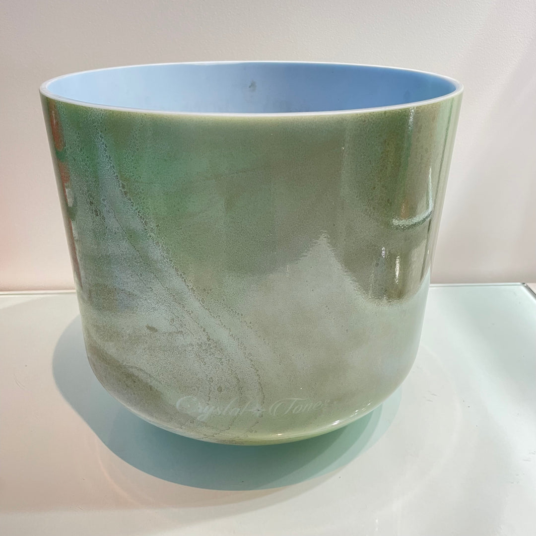 10" A+5 Mt. Shasta Serpentine Bowl 125715 Crystal Tones®