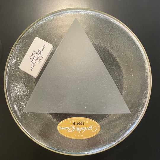 7" B-5 Apophyllite, Lemon Aura Gold 138419 Crystal Tones® Alchemy Crystal Singing Bowl