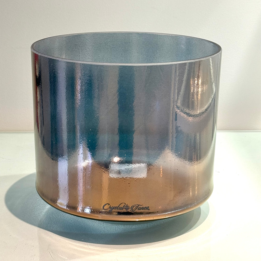 9" E-30 Tibetan Quartz Copper Aura 156304 Crystal Tones® Alchemy Crystal Singing Bowl