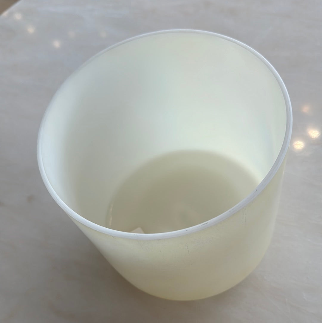 7" G#+15 Lemon Angel Gold, Platinum Bowl 116561 Crystal Tones® Alchemy Crystal Singing Bowl