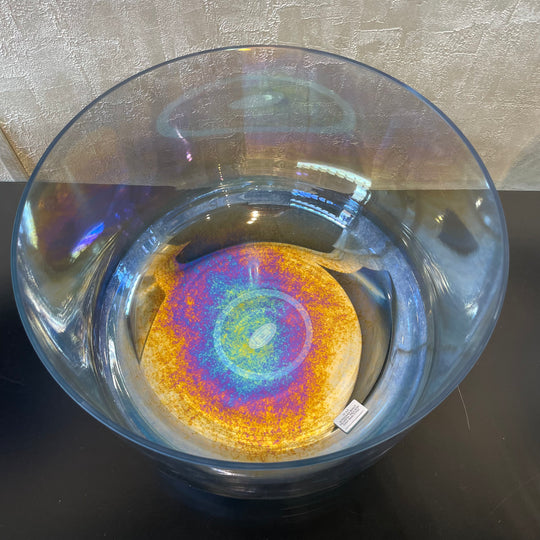 16" A+5 SuperGrade Palladium, Aqua Aura Gold (Base) Bowl 119322 Crystal Tones® Alchemy Crystal Singing Bowl
