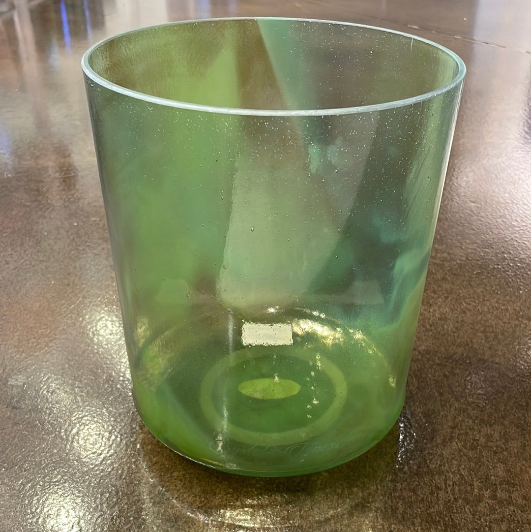 8" C-10 Emerald Tall Bowl 129043 Crystal Tones® Alchemy Crystal Singing Bowl