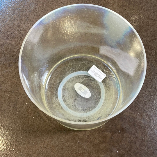 7" D-5 Citrine, White Light Aura Gold Bowl 118971 Crystal Tones® Alchemy Crystal Singing Bowl