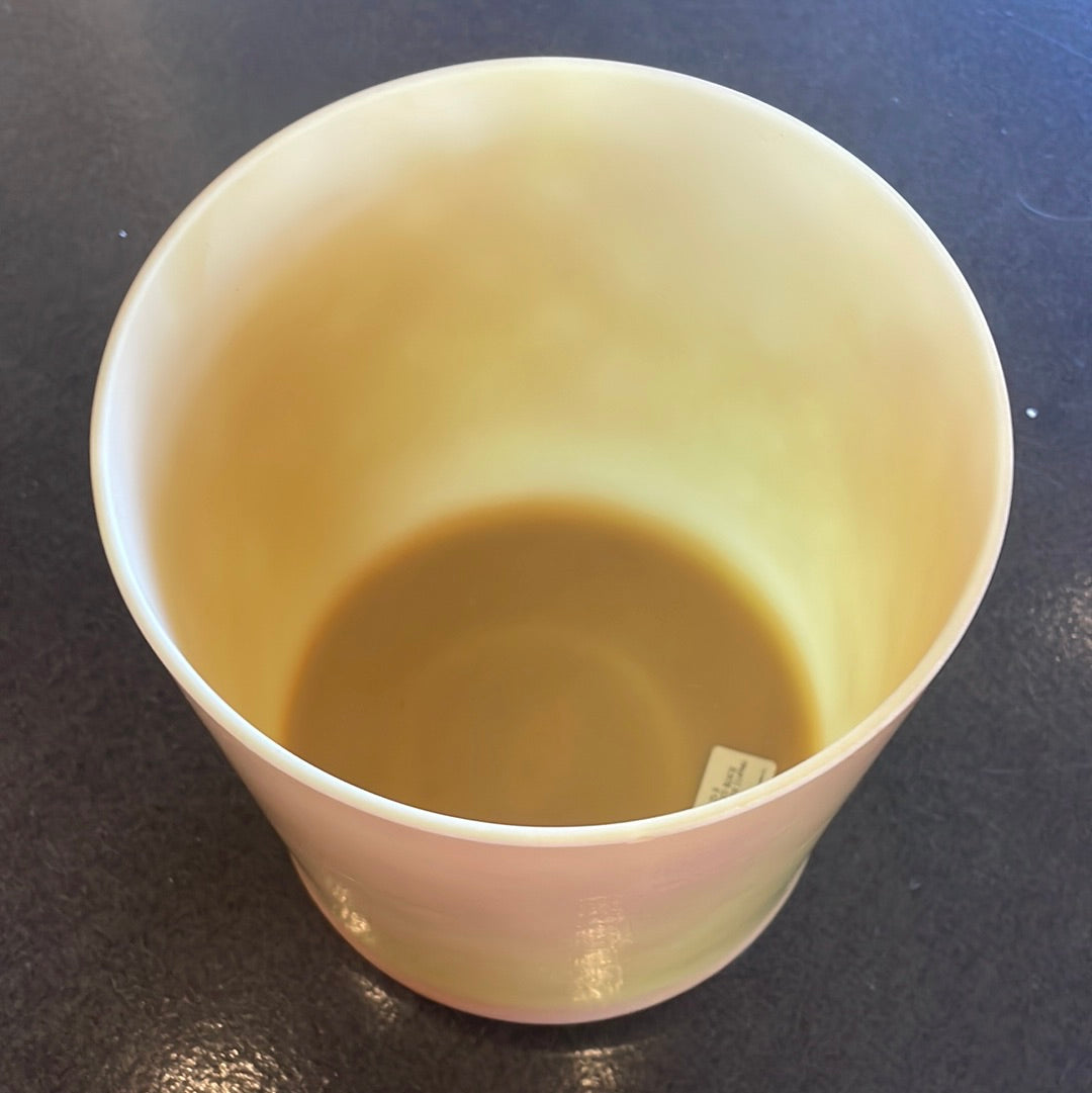 8" D-5 Sedona Red Rock Frosted Inside Bowl 114946 Crystal Tones® Alchemy Crystal Singing Bowl