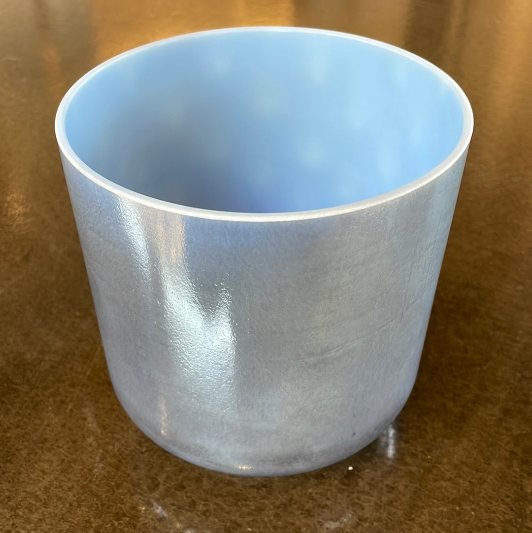 6" B0 Egyptian Blue, Palladium Bowl 114830 Crystal Tones® Alchemy Crystal Singing Bowl