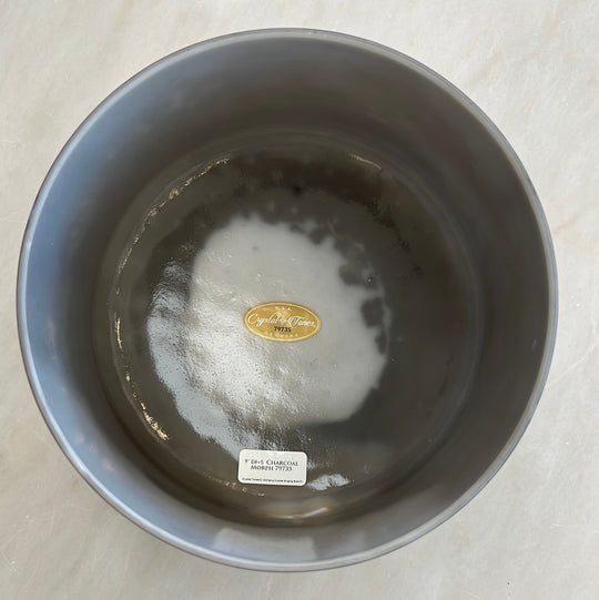 9" D#+5 Charcoal Morph Bowl 79735 Crystal Tones® Alchemy Crystal Singing Bowl