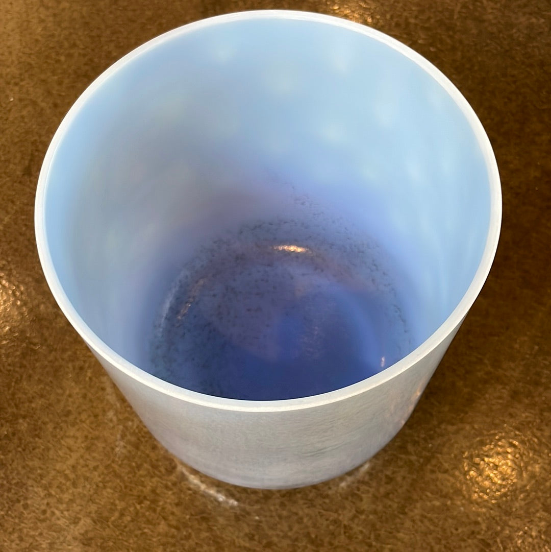 6" B0 Egyptian Blue, Palladium Bowl 114830 Crystal Tones® Alchemy Crystal Singing Bowl