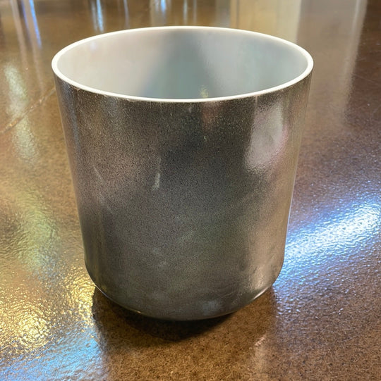 7" F0 Ebony angel gold, platinum, Ocean Gold (Inside) Bowl 113584 Crystal Tones® Alchemy Crystal Singing Bowl