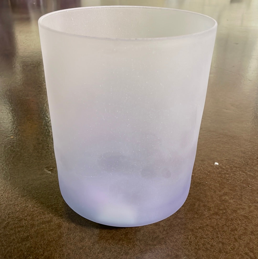 6" E+5 Androgynous Indium (inside Base) Frosted 113031 Crystal Tones® Alchemy Crystal Singing Bowl