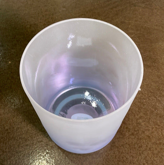 6" E+5 Androgynous Indium (inside Base) Frosted 113031 Crystal Tones® Alchemy Crystal Singing Bowl