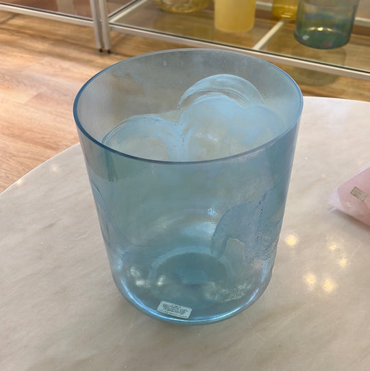 8" A#-10 Azeztulite, Aqua Aura Gold Tall, Morph 107723 Crystal Tones® Alchemy Crystal Singing Bowl