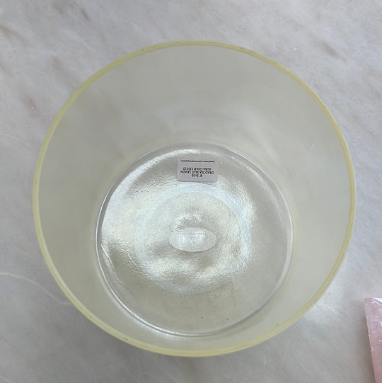 8" E+10 Dead Sea Salt, Lemon Aura Gold Bowl 115113 Crystal Tones® Alchemy Crystal Singing Bowl