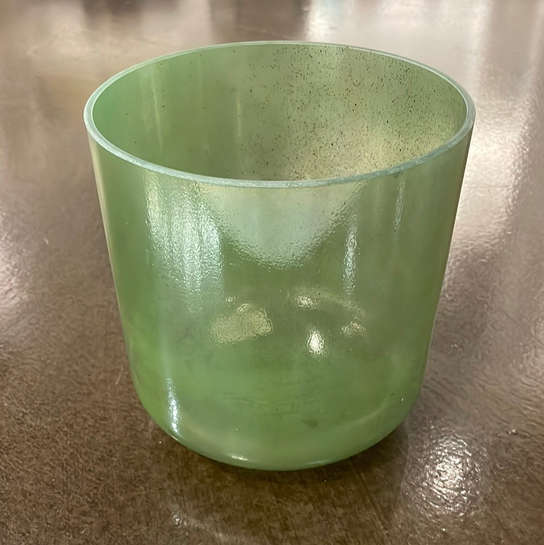 7" G+5 Chrysoprase, White Light Aura Gold, White Light Aura Gold (inside) 109912 Crystal Tones®