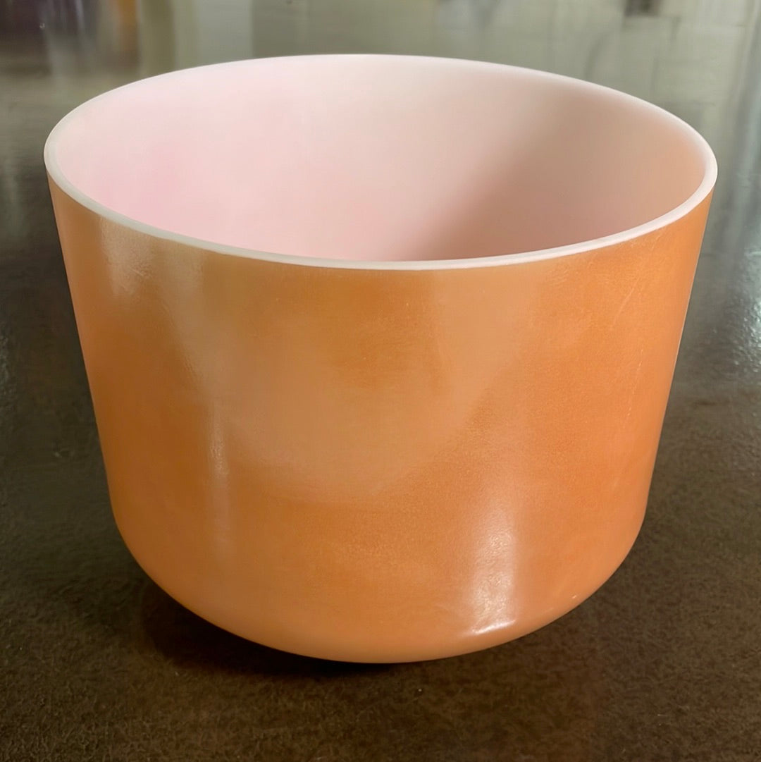 10" A#0 Laughing Buddha, Pink Ocean Gold (inside) Bowl 113608 Crystal Tones®