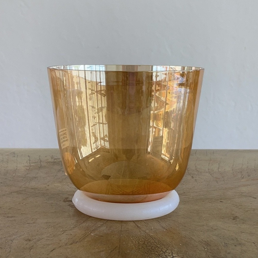 6" D#-40 Grandmother W/ Etched Star Of David Rin 86253 Crystal Tones® Alchemy Crystal Singing Bowl