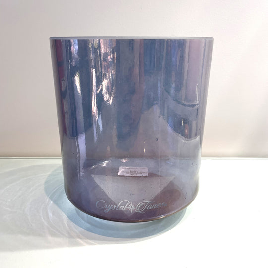 6" F#0 Apophyllite, Violet Aura Gold Bowl 131865 Crystal Tones® Alchemy Crystal Singing Bowl