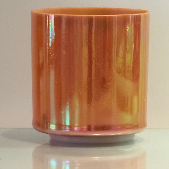 6" F#-5 Sedona Red Rock, Platinum Frosted Inside Bowl 110252 Crystal Tones® Alchemy Crystal Singing Bowl
