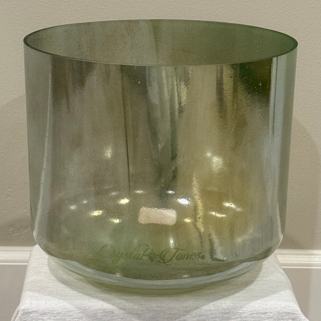 10" F+5 Peridot, Palladium Bowl 128916 Crystal Tones® Alchemy Crystal Singing Bowl